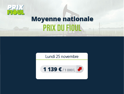 Prix du fioul cette semaine du 25 novembre 2024